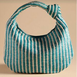 NWT The Brigitte Satchel by Melie Bianco: Raffia Edition for Anthropologie